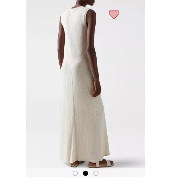 ATM Anthony Thomas Melillo Slub Jersey Sleeveless Maxi Dress Stone/Mustard XS - Picture 8 of 15